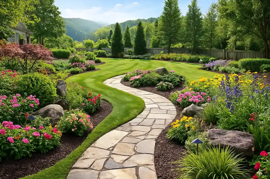 landscaping path garden